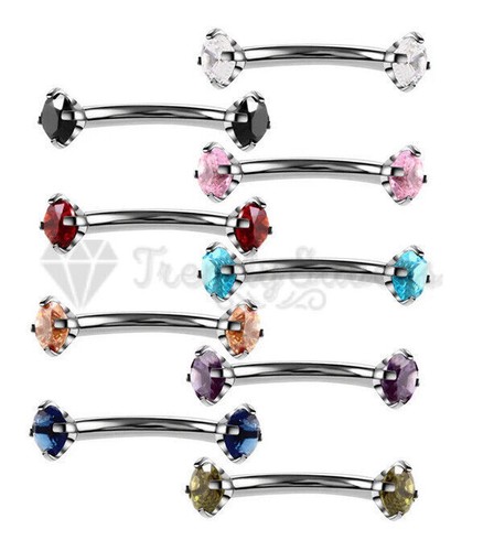 Curved barbell eyebrow - 1,
