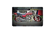 1981 kh250 Bike Motorcycle A4 Retro Metal Sign Aluminium