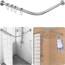 L Shape Corner Shower Curtain