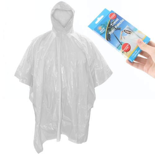 Rain poncho with drawstring - rain,