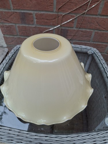 Antique milk glass lampshade - antique,