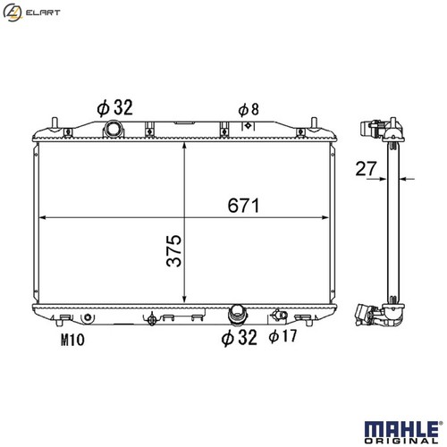 Radiator engine cooling - radiator,