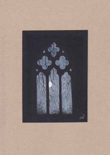 Aceo original drawing gothic - drawing,