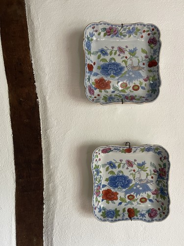 Masons patent ironstone pair - patent,