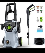 Pressure Washer 160Bar 450L/H Electric Power Washers Foam Cannon 4 Nozzles 15M