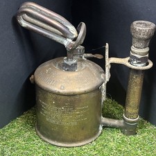 VINTAGE COPPER & BRASS BLOW TORCH/LAMP - MAX SIEVERT STOCKHOLM - No. 12 VAPOURIA