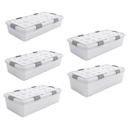 Under bed storage box with - under,