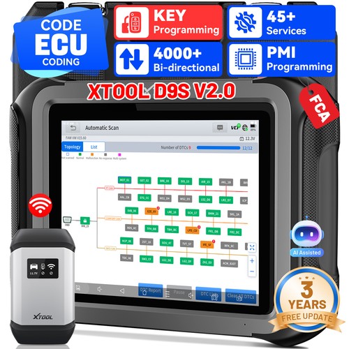 Xtool d9s obd2 scanner ecu - d9s,