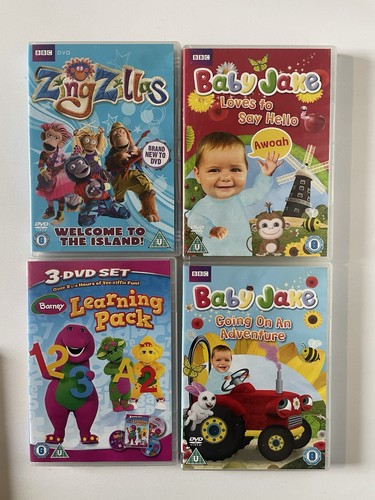 Infant dvd barney - x4, barney/baby