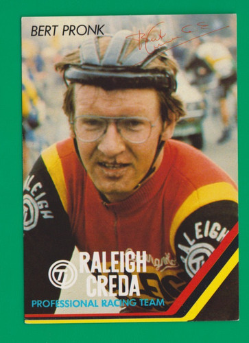 Cycling card bert - cycling,