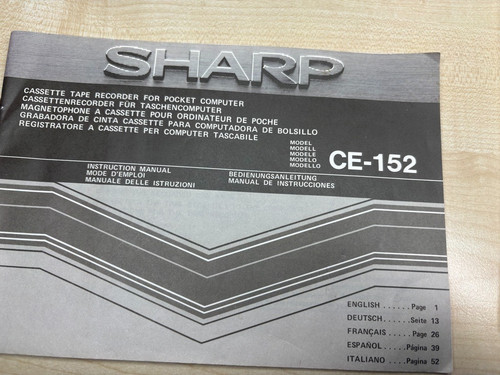 Sharp pocket computer - sharp,