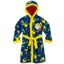 Fireman Sam Dressing Gown Baby Kids Boys 18 24 Months 2 3 4 5 6 7 8 Years Yellow