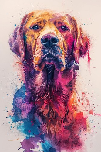Labrador retriever dog canvas - retriever,