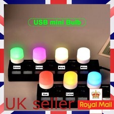 USB Portable LED Mini Night Light Small Round Lamp Computer Mobile  Travel Power