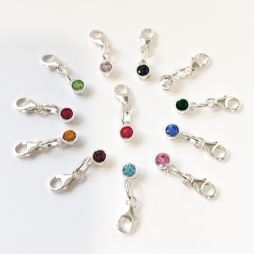 Sterling silver birthstone - silver,
