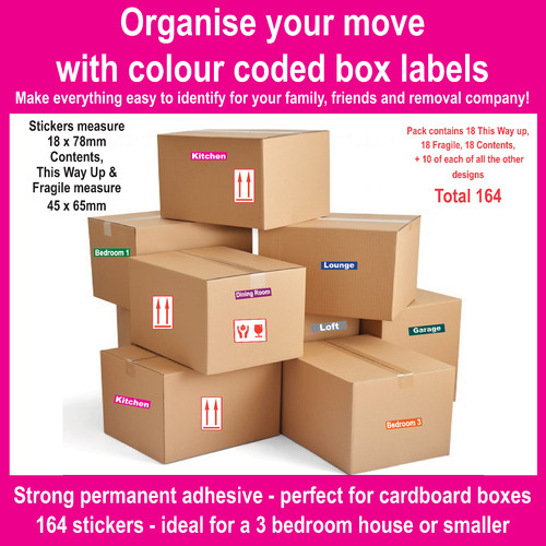 Home moving colour coded - moving,