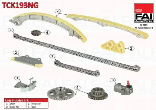Timing chain kit upper - upper, simplex