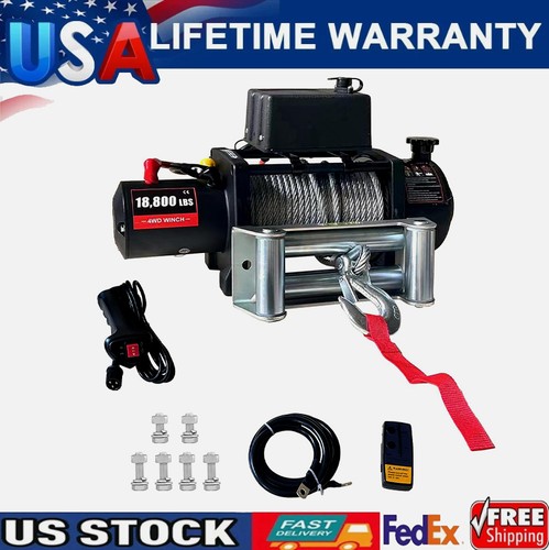 18800lbs electric winch 12v - 18800lbs,