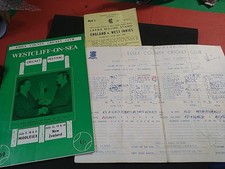 Essex V New Zealand 1969 Programme+Scorecard + England v West Indies 1969 Ticket