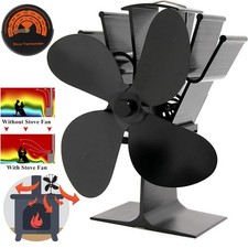 4 Blade Heat Powered Stove Fan