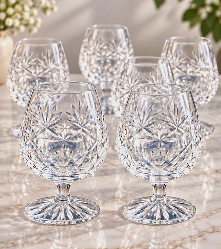 Set vintage cut crystal - set,