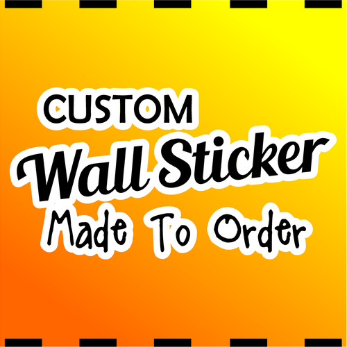 Personalised wall sticker - wall,
