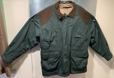 XL GANT Green Barn/Chore Hunting Coat Removable Insulated Liner Corduroy Trim