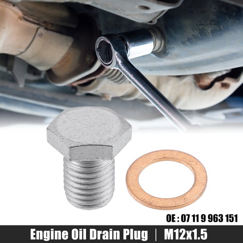 M12x1 steel engine oil drain - engine,