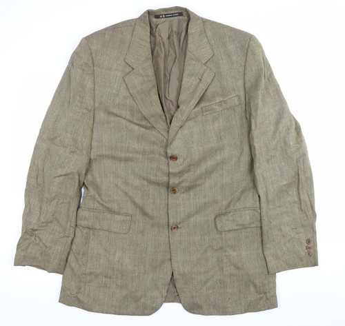 Daks men brown wool tweed - brown,