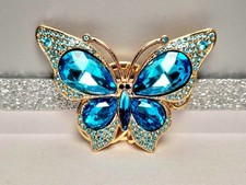 Butterfly Keychains with Rhinestones.