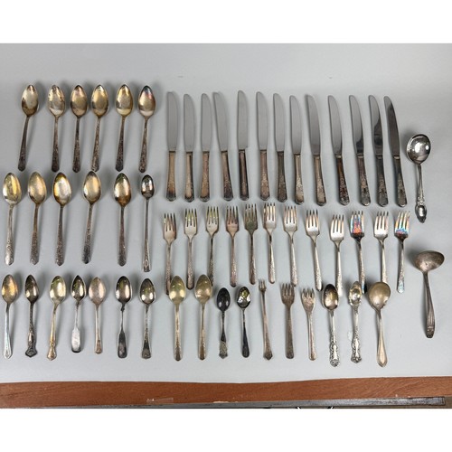 Vtg silverplate flatware lot - vtg,