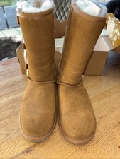 Koolaburra by UGG Boots Women Victoria Tall Uk 5 Chestnut Suede