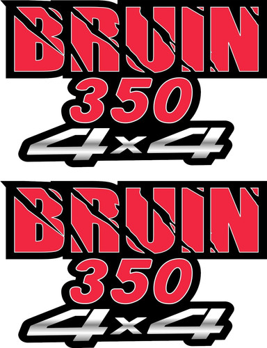 Bruin 350 4x4 red - red, tank