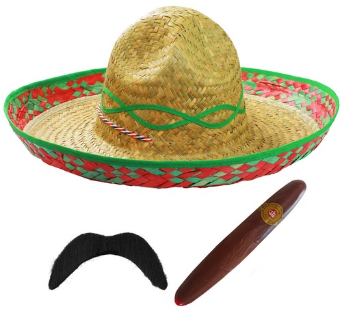 Green mexican sombrero - green,