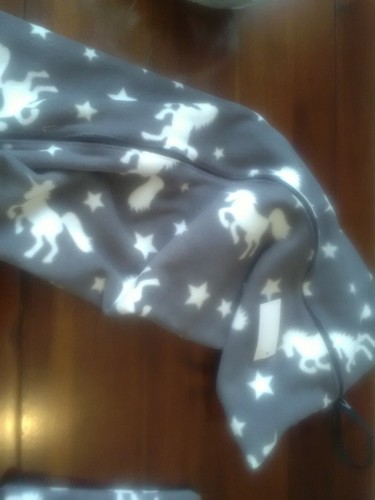Fleece bridle bags - fleece,