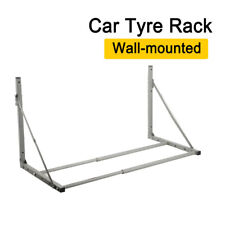 Car Tyre Rack Wall Mounted Foldable Adjustable Garage Spare Wheel Storage Steel