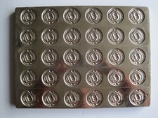 Vintage steel Union chocolate / praline mould - 30 strawberries