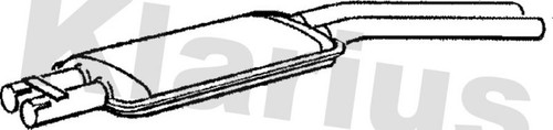 Centre muffler fits - muffler,