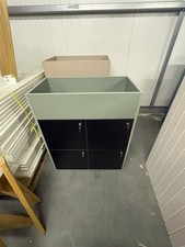 Small 4 Door Lockable Cupboard with Planter Box Storage Unit