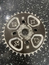 Vintage Profile Racing 36t Blackjack BMX Sprocket Chainring Black Card Suits