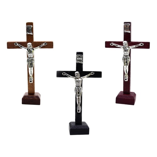 Wood cross hanging standing - hanging, or