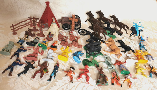 Vintage plastic wild west - plastic,,