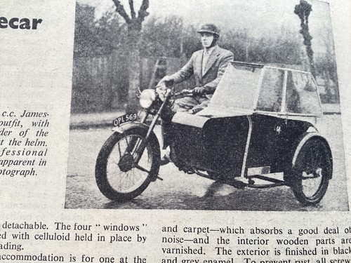 James 200 currie - currie, sidecar