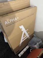 Hauck Alpha+ Wooden Highchair. White Colour