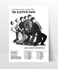 Madness A3 Size Tour Poster ONE STEP BEYOND Two Tone Specials 2 Tone SKA Gifts