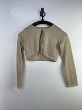 GORGEOUS MONSOON GOLD COTTON BLEND BOLERO SHRUG FOR GIRLS AGE 12 - 13 YEARS