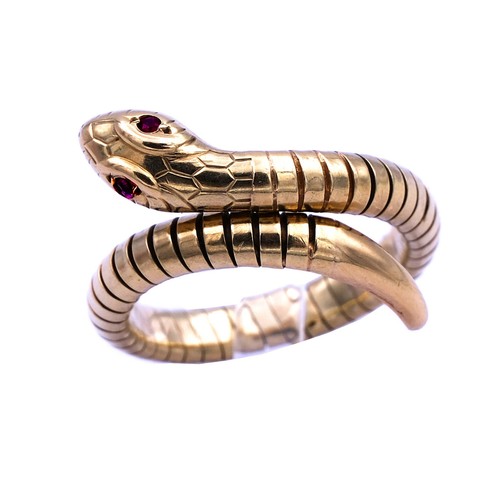 Flexible snake ring 585 - snake,