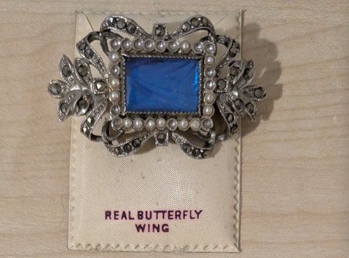 Vintage exquisite blue silver - vintage,