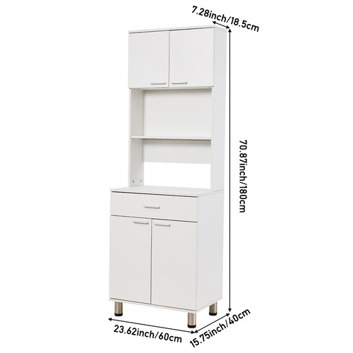 White sideboard cabinet - white,