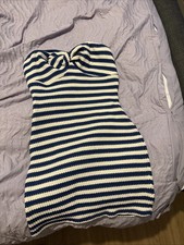 shein navy and white stripped